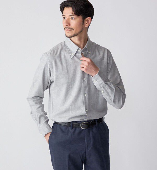 SHIPS「SHIPS: コンテンポラリー ボタンダウン ネル シャツ」|シャツ・ブラウス|