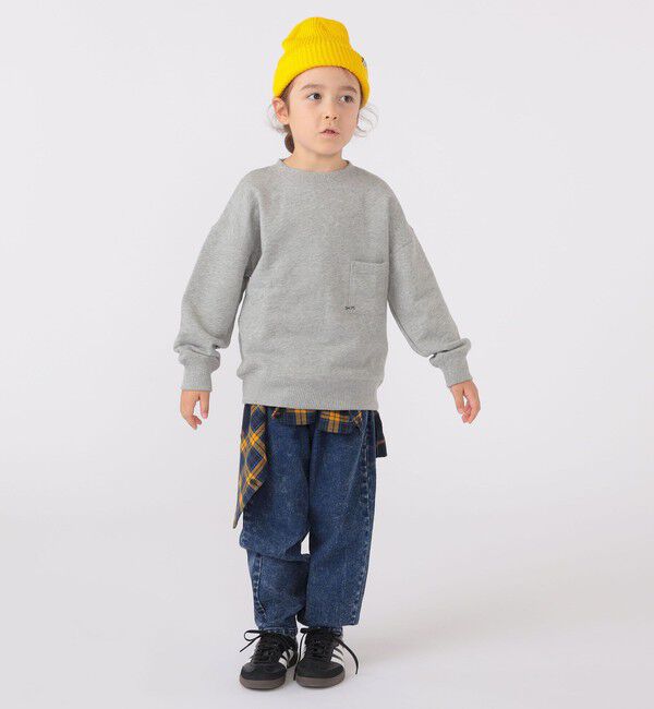 SHIPS KIDS「【WEB限定】SHIPS KIDS:100～160cm / マイクロ ロゴ スウェット」|スウェット・ジャージ|