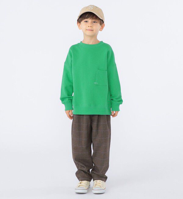 SHIPS KIDS「【WEB限定】SHIPS KIDS:100～160cm / マイクロ ロゴ スウェット」|スウェット・ジャージ|