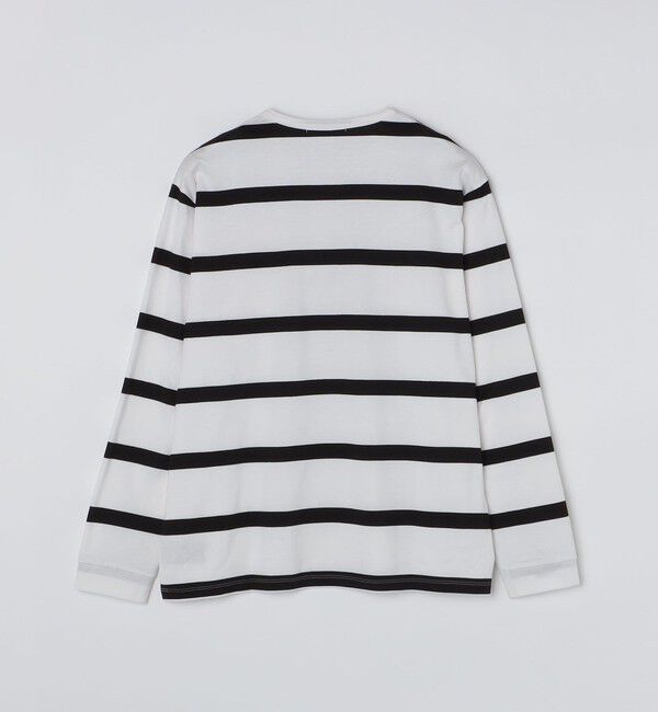 SHIPS「SHIPS: ワイドパネル ボーダー クルーネック Tシャツ (ロンT)」|Tシャツ・カットソー|