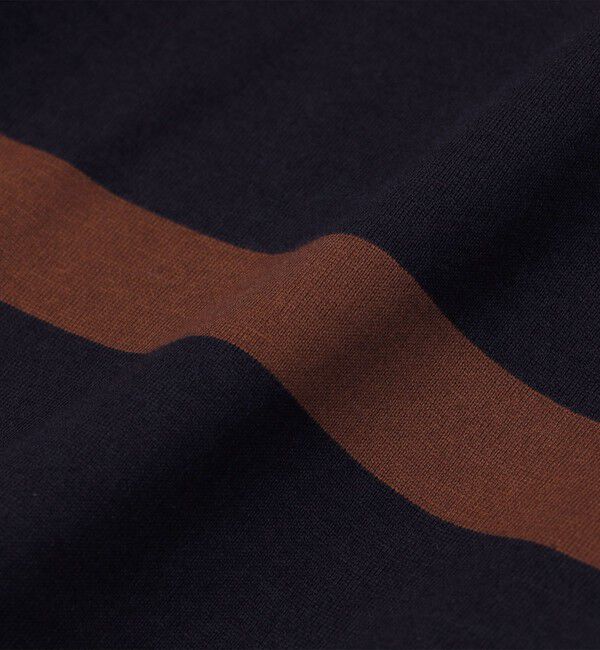 SHIPS「SHIPS: ワイドパネル ボーダー クルーネック Tシャツ (ロンT)」|Tシャツ・カットソー|