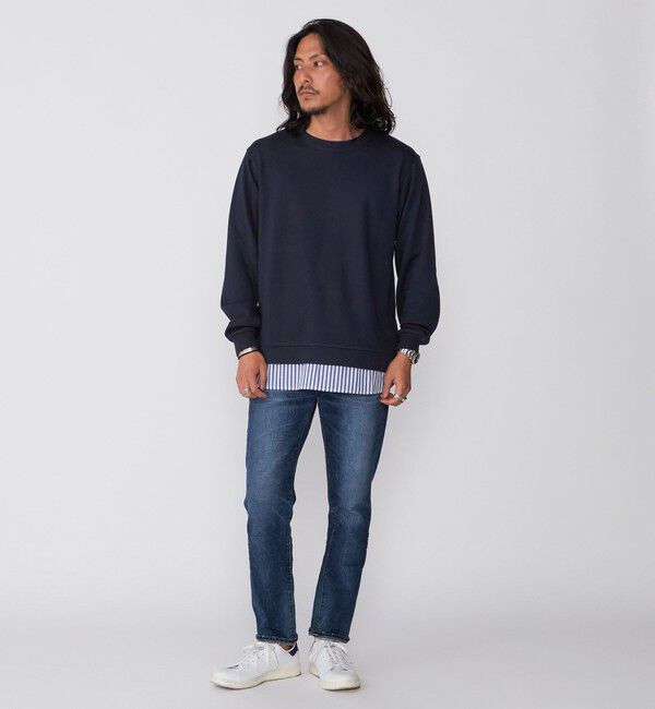 SHIPS「*SHIPS: シャツ レイヤード クルーネック スウェット」|スウェット・ジャージ|