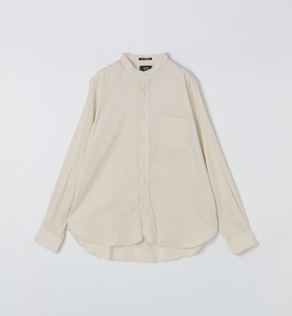 SHIPS「【SHIPS別注】IKE BEHAR: ワイドコーデュロイ バンドカラーシャツ」|シャツ・ブラウス|