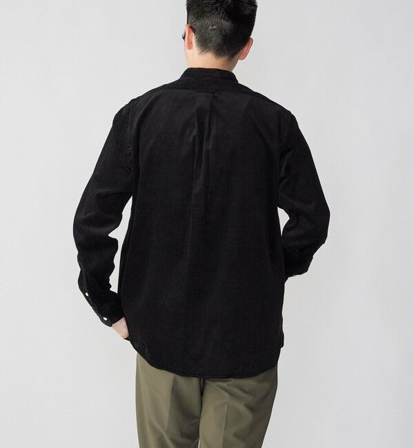 SHIPS「【SHIPS別注】IKE BEHAR: ワイドコーデュロイ バンドカラーシャツ」|シャツ・ブラウス|