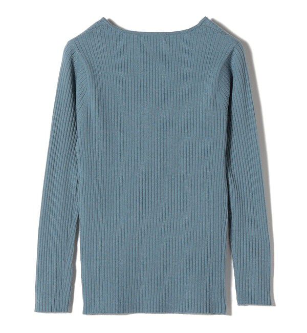 SHIPS Colors 「SHIPS Colors:〈手洗い可能〉14G スクエアー ネック リブ ニット」|ニット・セーター|