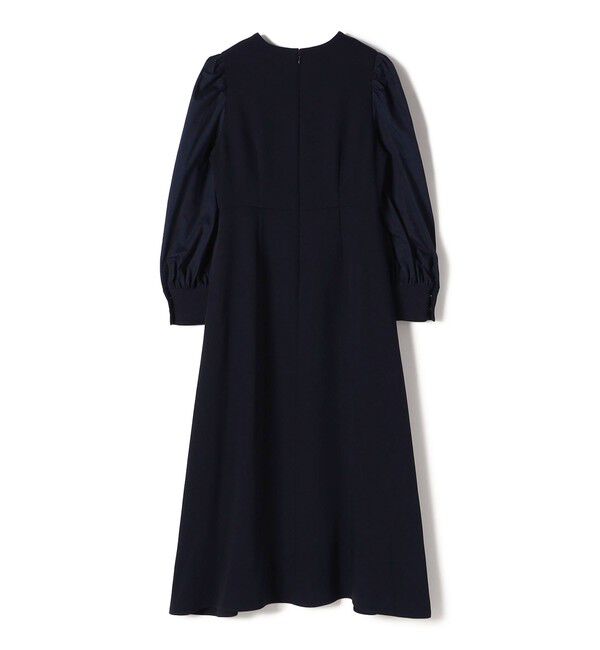 SHIPS for women「〈手洗い可能〉異素材 コンビ フロント ボタン ワンピース ◇」|ワンピース|