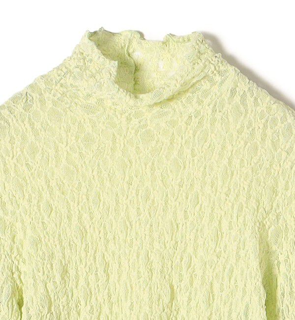 SHIPS for women「〈手洗い可能〉リンクル フラワー レース タートル 」|Tシャツ・カットソー|