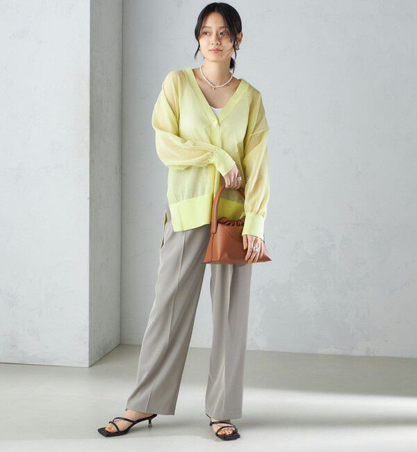 SHIPS for women「〈手洗い可能〉強撚 へビー ツイル ストレート パンツ 24SS ◇」|その他|