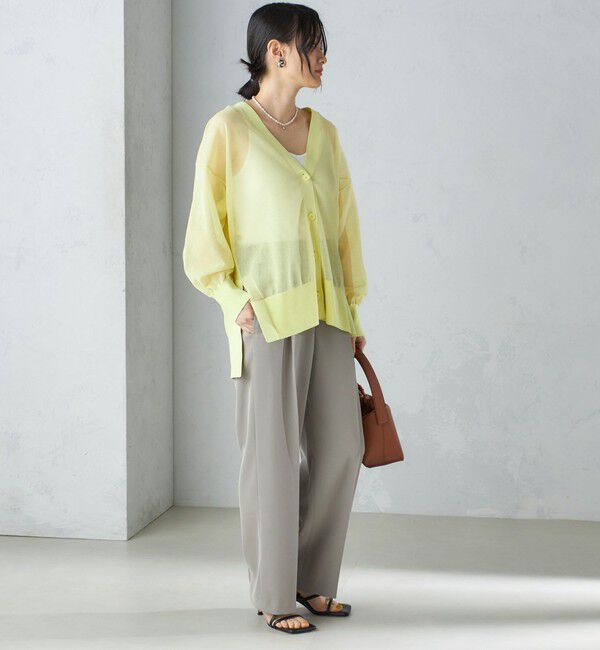 SHIPS for women「〈手洗い可能〉強撚 へビー ツイル ストレート パンツ 24SS ◇」|その他|