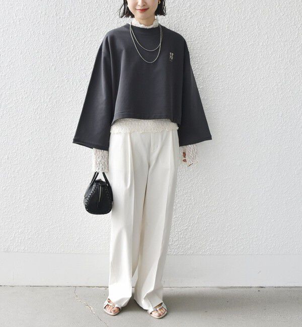 SHIPS for women「* 〈洗濯機可能〉ベア 裏毛 刺繍 ロゴ プルオーバー 24SS ◇」|Tシャツ・カットソー|