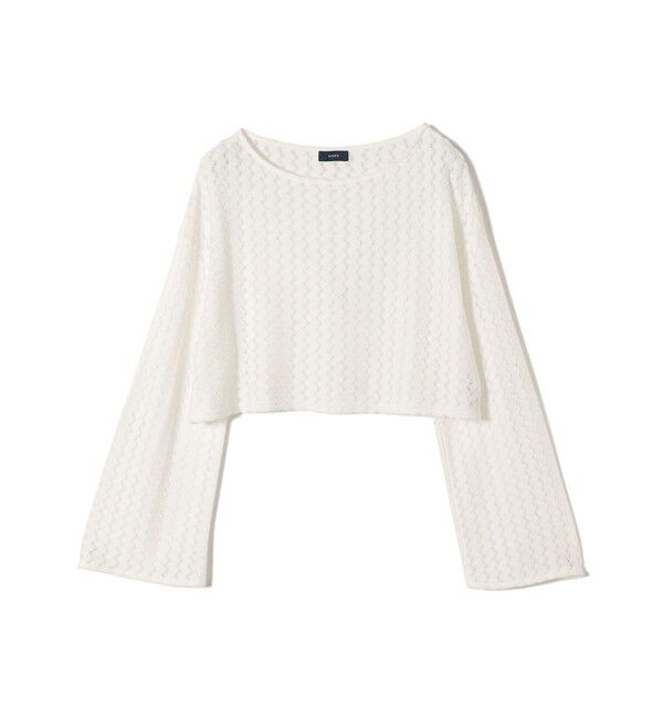 SHIPS for women「* 〈手洗い可能〉バルファス レース ショート プルオーバー 24SS ◇」|Tシャツ・カットソー|