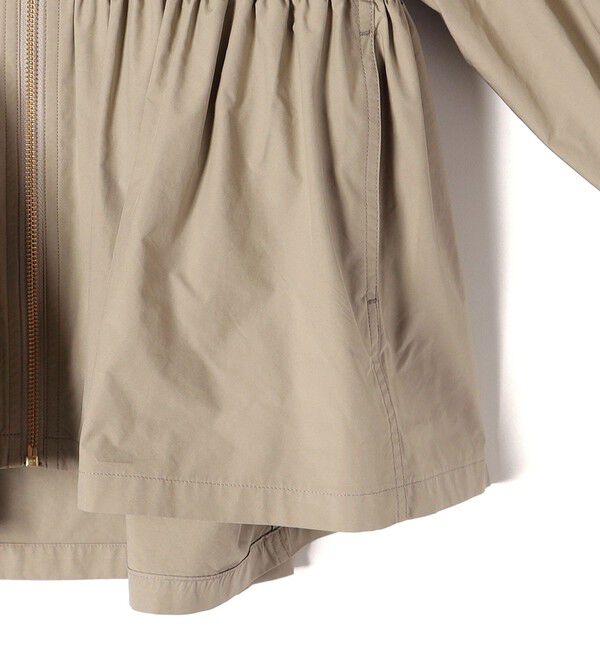 SHIPS for women「〈手洗い可能〉割繊 ナイロン スタンドカラー ギャザー ブルゾン◇」|ブルゾン・スタジャン|