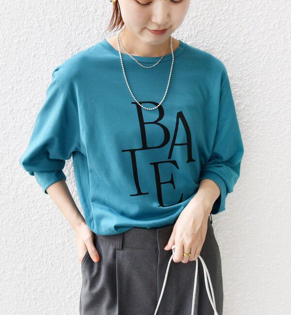 SHIPS for women「ローズ ペトール ロング スリーブ プリント TEE」|Tシャツ・カットソー|