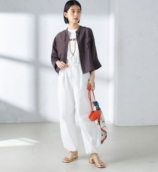 SHIPS for women「〈手洗い可能〉裾ドロスト ナイロン カーゴ パンツ ◇」|その他|