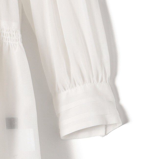 SHIPS for women「* 〈手洗い可能〉強撚 コットン ボイル シアー ティアード チュニック ◇」|シャツ・ブラウス|