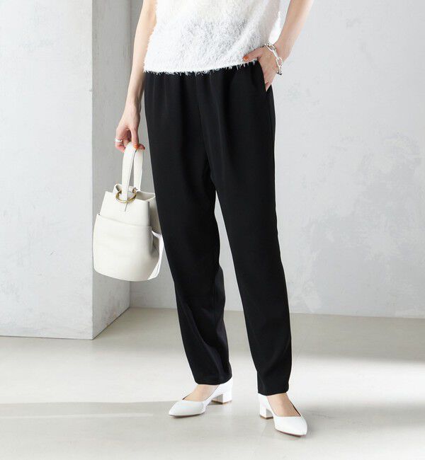 SHIPS for women「〈手洗い可能〉トリアセテート ドロスト  テーパード パンツ」|その他|