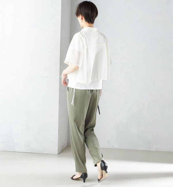 SHIPS for women「〈手洗い可能〉トリアセテート ドロスト  テーパード パンツ」|その他|