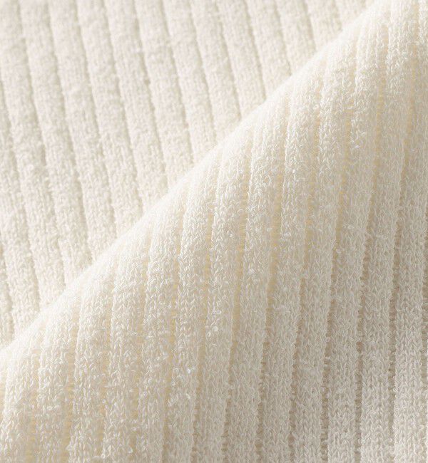 SHIPS for women「〈手洗い可能〉コットン ナイロン リブ ニット TEE」|ニット・セーター|