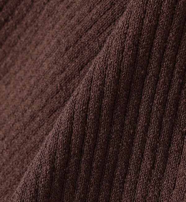 SHIPS for women「〈手洗い可能〉コットン ナイロン リブ ニット TEE」|ニット・セーター|