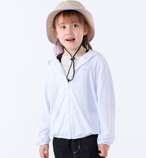 SHIPS KIDS「SHIPS KIDS:100～130cm /〈接触冷感/UVカット〉サンシェード フーディー」|パーカー|