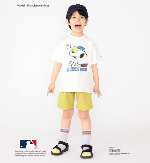 SHIPS KIDS「SHIPS KIDS:100～125cm / スヌーピー&times;MLB TEE」|Tシャツ・カットソー|