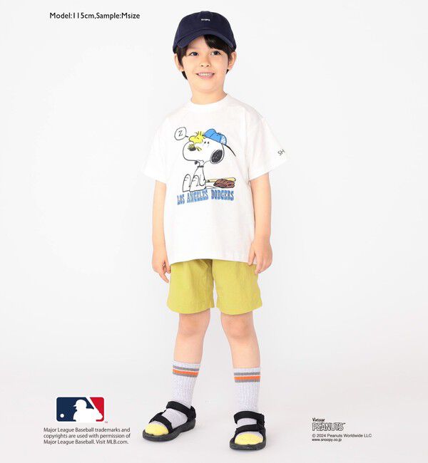 SHIPS KIDS「SHIPS KIDS:100～125cm / スヌーピー&times;MLB TEE」|Tシャツ・カットソー|