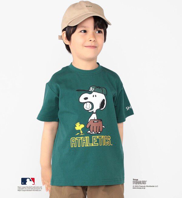 SHIPS KIDS「SHIPS KIDS:100～125cm / スヌーピー&times;MLB TEE」|Tシャツ・カットソー|