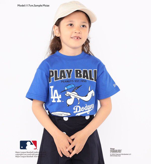 SHIPS KIDS「SHIPS KIDS:100～125cm / スヌーピー&times;MLB TEE」|Tシャツ・カットソー|
