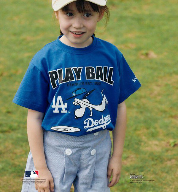 SHIPS KIDS「SHIPS KIDS:100～125cm / スヌーピー&times;MLB TEE」|Tシャツ・カットソー|
