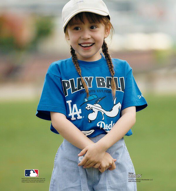 SHIPS KIDS「SHIPS KIDS:100～125cm / スヌーピー&times;MLB TEE」|Tシャツ・カットソー|
