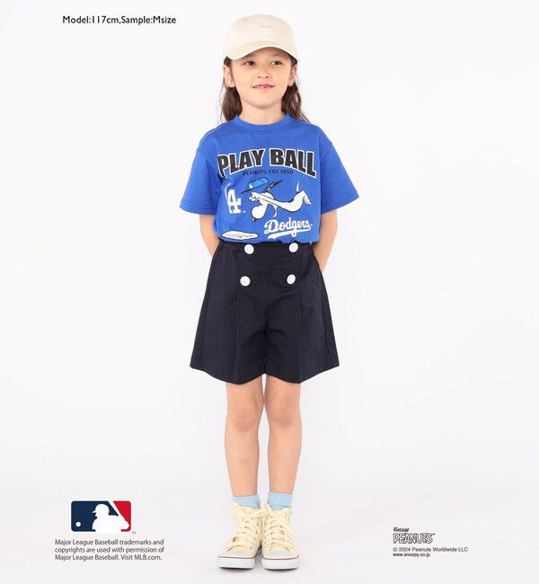 SHIPS KIDS「SHIPS KIDS:100～125cm / スヌーピー&times;MLB TEE」|Tシャツ・カットソー|