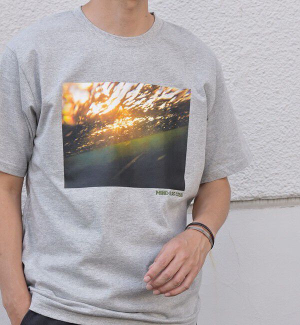 SHIPS any「SHIPS any: オーシャン フォトグラフ プリント ワンポイント 刺繍 Tシャツ◇」|Tシャツ・カットソー|