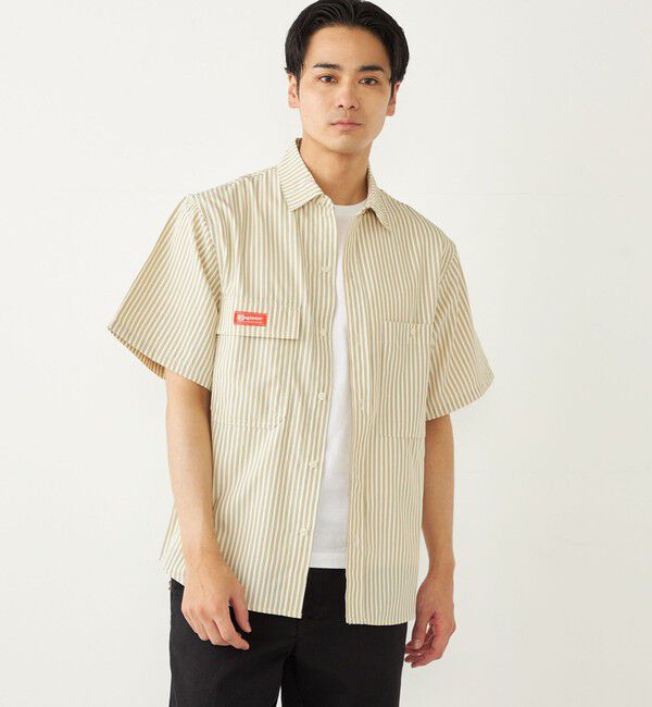 SHIPS Colors 「【SHIPS Colors別注】Engineer:ストライプ ショートスリーブ シャツ◇」|シャツ・ブラウス|