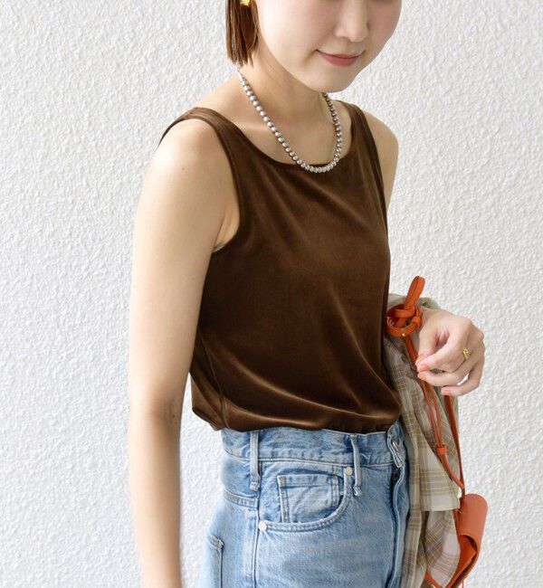 SHIPS for women「〈手洗い可能〉スクエア ネック タンクトップ」|タンクトップ|