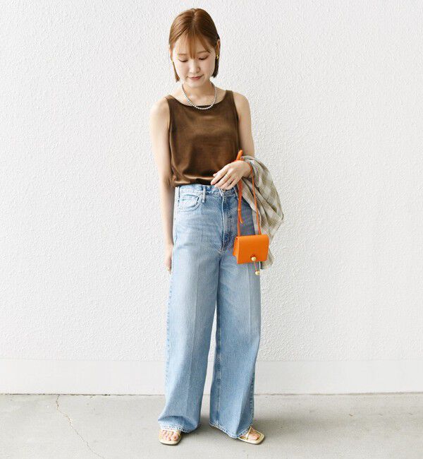 SHIPS for women「〈手洗い可能〉スクエア ネック タンクトップ」|タンクトップ|