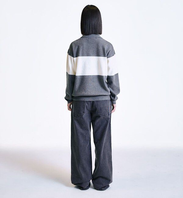 SHIPS「City Ambient Products:〈手洗い可能〉リラックス 1ボタン ニットポロシャツ」|ニット・セーター|