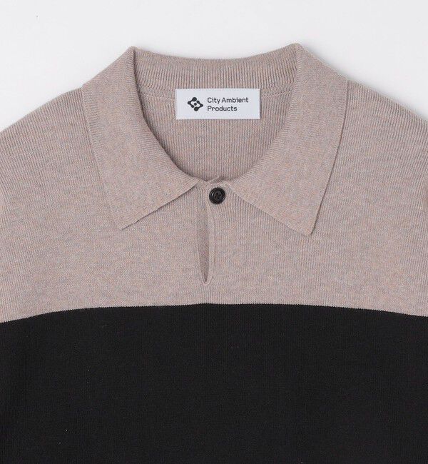 SHIPS「City Ambient Products:〈手洗い可能〉リラックス 1ボタン ニットポロシャツ」|ニット・セーター|