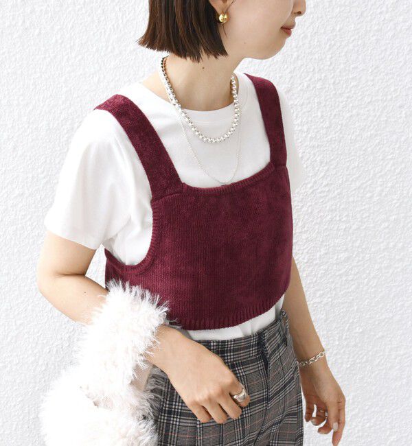 SHIPS for women「〈手洗い可能〉モールヤーン ニット ビスチェ」|ニット・セーター|