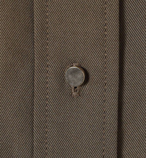 SHIPS for women「〈手洗い可能〉バンドカラー ショート 羽織り シャツ」|シャツ・ブラウス|