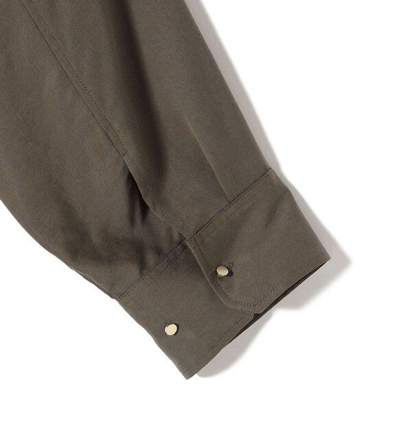 SHIPS for women「〈手洗い可能〉バンドカラー ショート 羽織り シャツ」|シャツ・ブラウス|