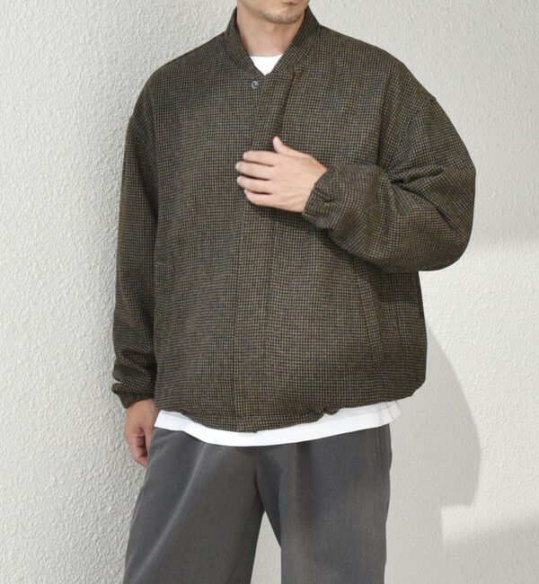 SHIPS any「SHIPS any: 〈手洗い可能〉リラックス ツイード ジップ ブルゾン◇」|ブルゾン・スタジャン|