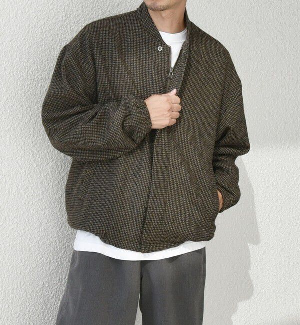 SHIPS any「SHIPS any: 〈手洗い可能〉リラックス ツイード ジップ ブルゾン◇」|ブルゾン・スタジャン|