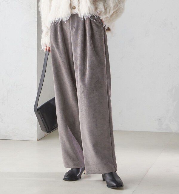 SHIPS for women「〈洗濯機可能〉コーデュロイ 2タック パンツ」|その他|