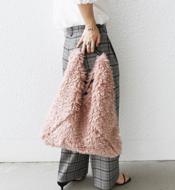 SHIPS for women「【WEB限定】フェイク ファー バッグ」|トートバッグ|