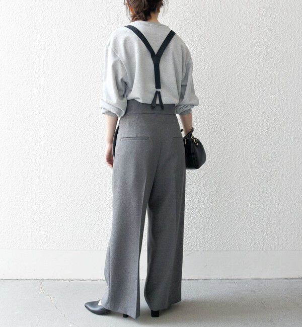 SHIPS any「SHIPS any:〈洗濯機可能〉マニッシュ サスペンダー ワイド パンツ 24FW」|その他|