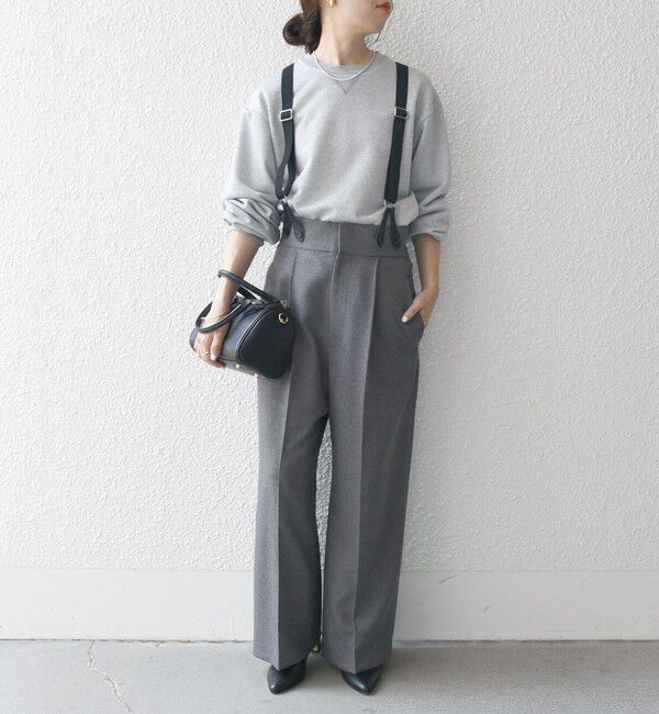 SHIPS any「SHIPS any:〈洗濯機可能〉マニッシュ サスペンダー ワイド パンツ 24FW」|その他|