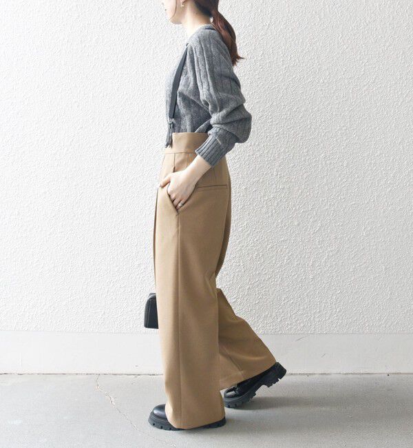 SHIPS any「SHIPS any:〈洗濯機可能〉マニッシュ サスペンダー ワイド パンツ 24FW」|その他|