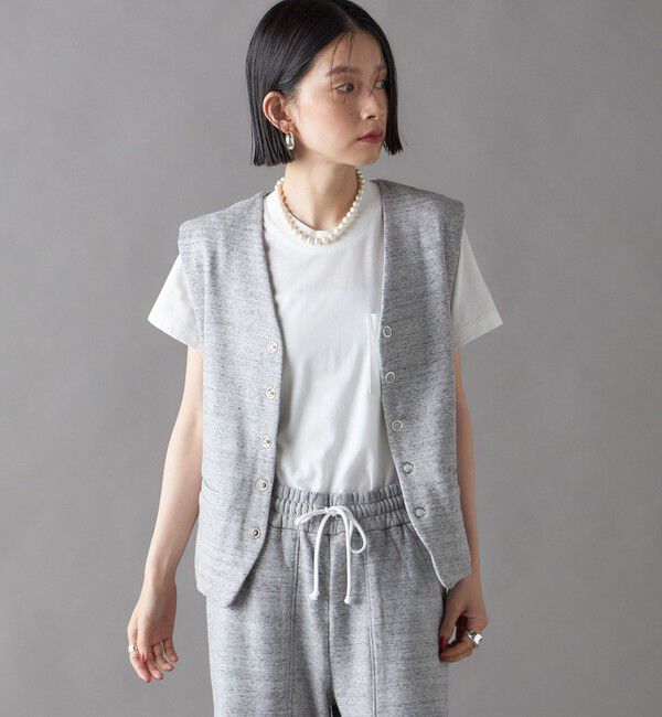 SHIPS for women「SHIPS NINE CASE:〈手洗い可能〉スウェット ベスト」|ベスト・ジレ|