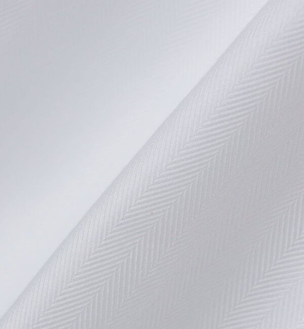 SHIPS「SHIPS: イージーアイロン ヘリンボーン ホリゾンタルカラー シャツ」|シャツ・ブラウス|