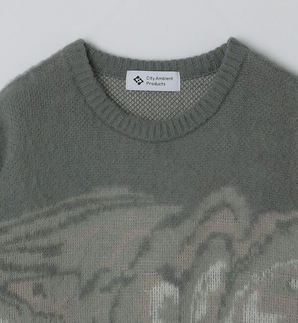 SHIPS「City Ambient Products:〈手洗い可能〉シャギー マーブル クルーネック ニット」|ニット・セーター|